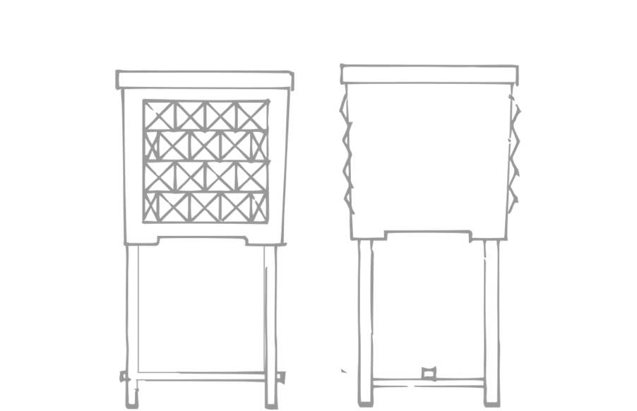 diamond base sketch - Ellemura Outdoor Design